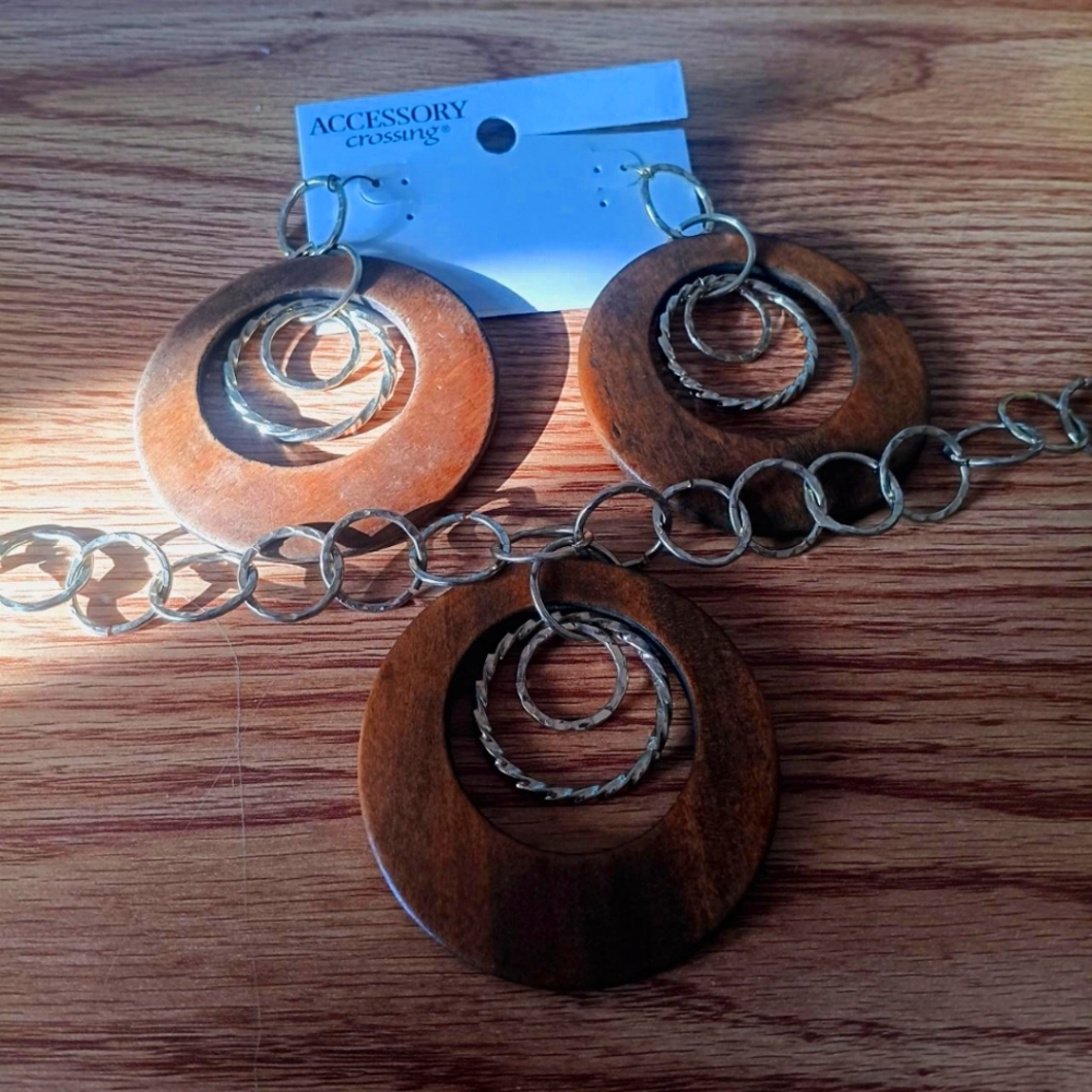 Accessory Crossing Boho Wooden Earrings